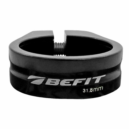 Abraçadeira de Selim Befit Alumínio Com Parafuso 31.8 Preto