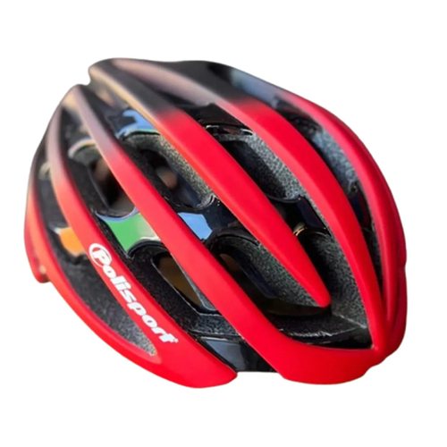 Capacete Polisport Light Road Preto/Vermelho