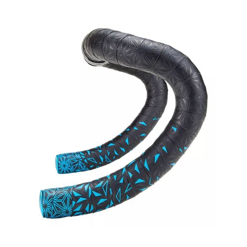 Fita de Guidão Supacaz Super Sticky Kush Star Fade Tape Preto/Azul