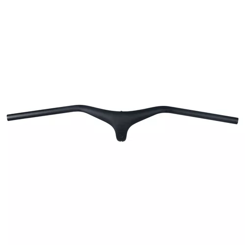 Guidão Reto Integrado Quest Carbon MTB C/ Suporte Gps 760mmx100mm -17 Preto