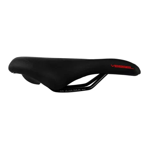 Selim Vessel Mtb Vazado Morbido Preto/Vermelho