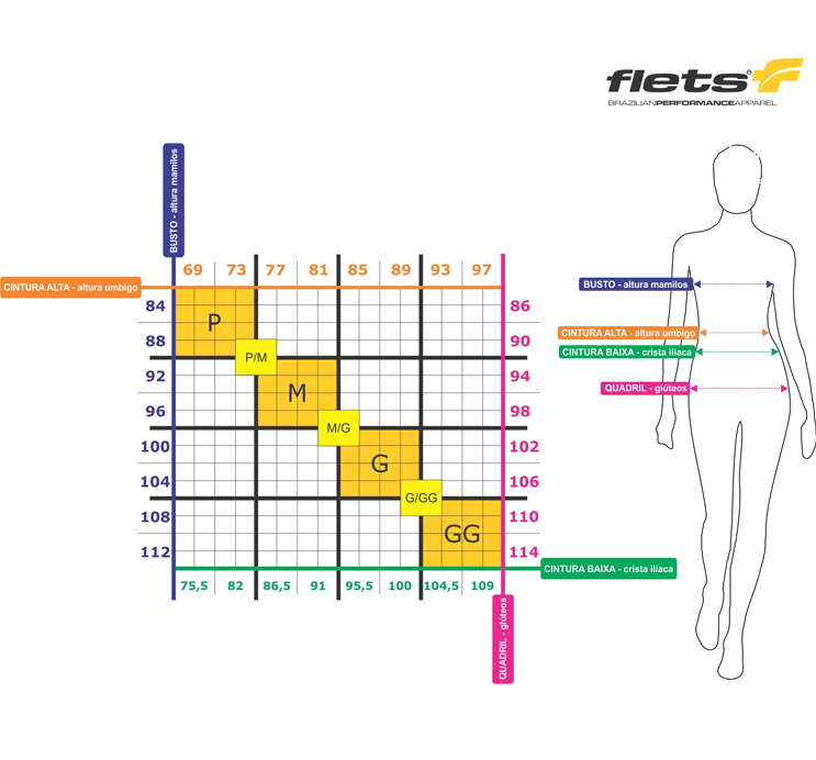 Bretelle Flets Basic Compression Feminino
