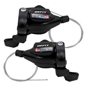 Alavanca de Câmbio Befit Rapid Fire 24V Alumínio Com Cabo (Par)