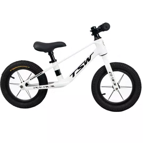 Bicicleta Balance TSW Steps 2 Aro 12 Branco/Preta