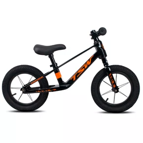 Bicicleta Balance TSW Steps 2 Aro 12 Preto/Laranja