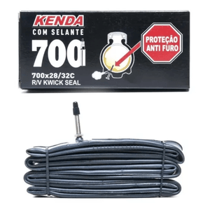 Câmara Kenda Kwick Seal 700x 28/32 Válvula Removível Com Selante Veda