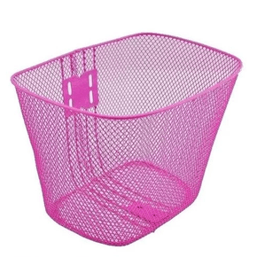 Cesta Dianteira P/ Bicicleta Infantil Aro 20 Rosa