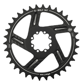 Coroa Ictus Direct 8 Bolt Offset 3mm 34T Preta