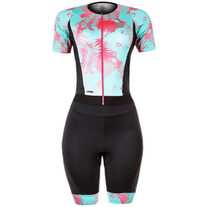 Macaquinho Mauro Ribeiro Leaf Azul Feminino