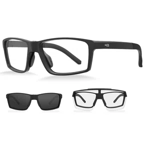 Óculos HB Presto 2.0 Clip on Matte Black/ Gray - Grau - 56 mm