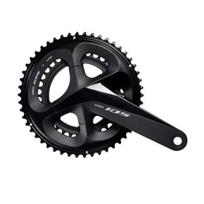 Pedivela Shimano 105 FC-R7000 53/39D 175mm Integrado 11v Sem Movimento Preto