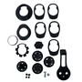 Guidão Reto Integrado Quest Carbon MTB C/ Suporte Gps 760mmx80mm -17 Preto