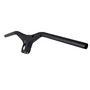 Guidão Reto Integrado Quest Carbon MTB C/ Suporte Gps 760mmx80mm -17 Preto