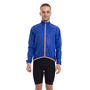 Jaqueta Corta Vento de Ciclismo Masculina Márcio May Pro Azul/Laranja