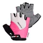 Luva Arbok Dedo Curto Gloster Preto/Rosa e Branco C/Velcro